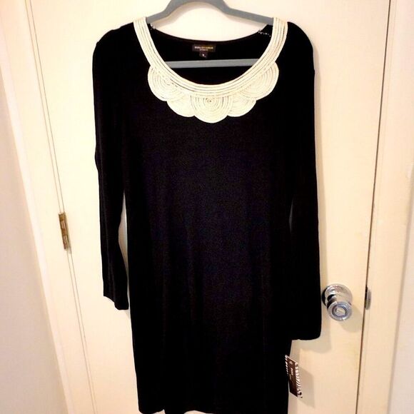 Dana Buchman Other - NWT Dana Buchman Intimates nightgown blk with embroidery detail sz Med